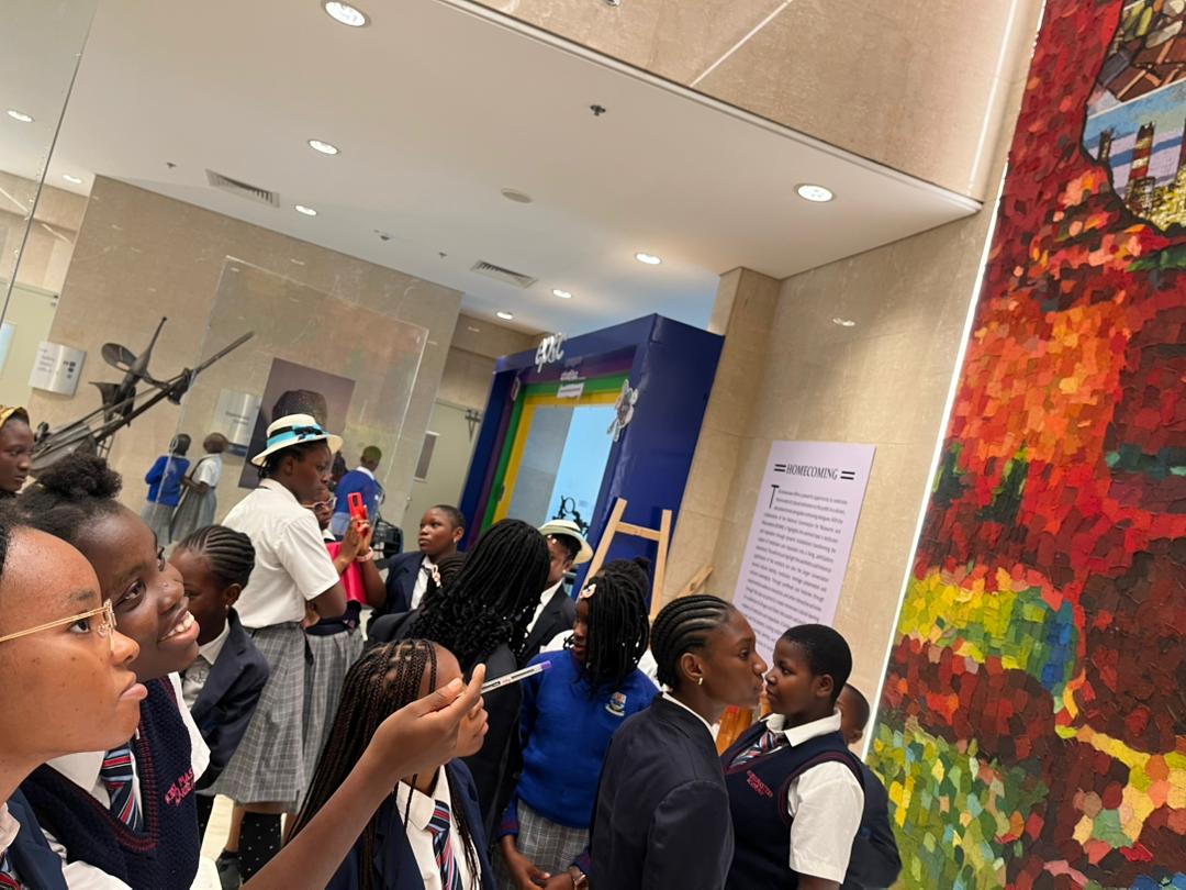 Students sketching